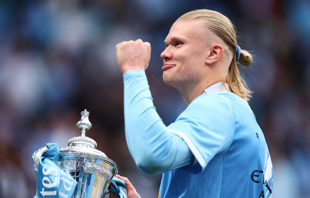 Erling Haaland plays soccer for Norway
