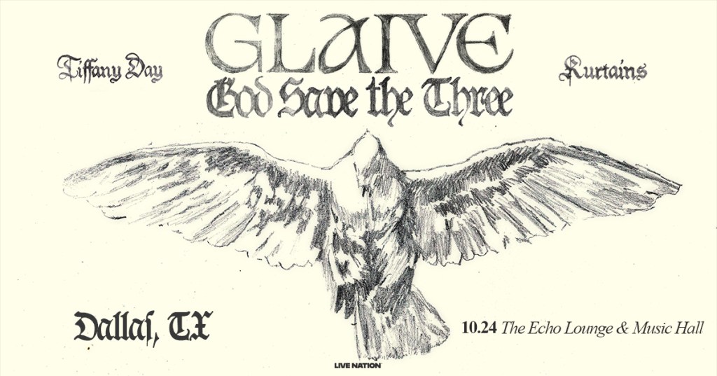 Win 2 tickets to Glaive!