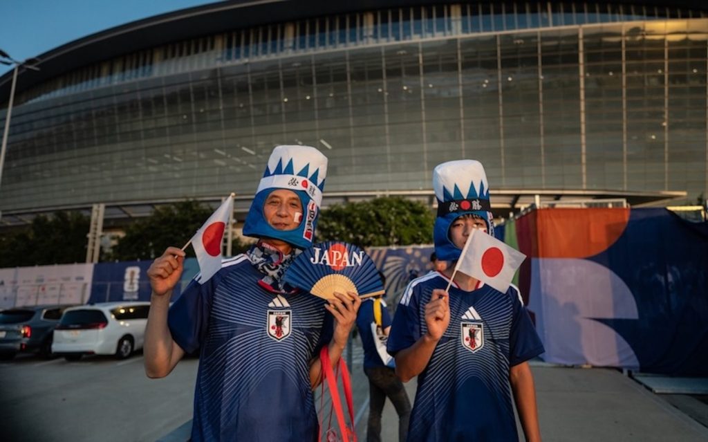 Japanese fans at World Cup