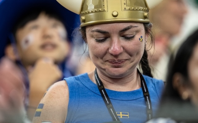 Sweden fan at World Cup