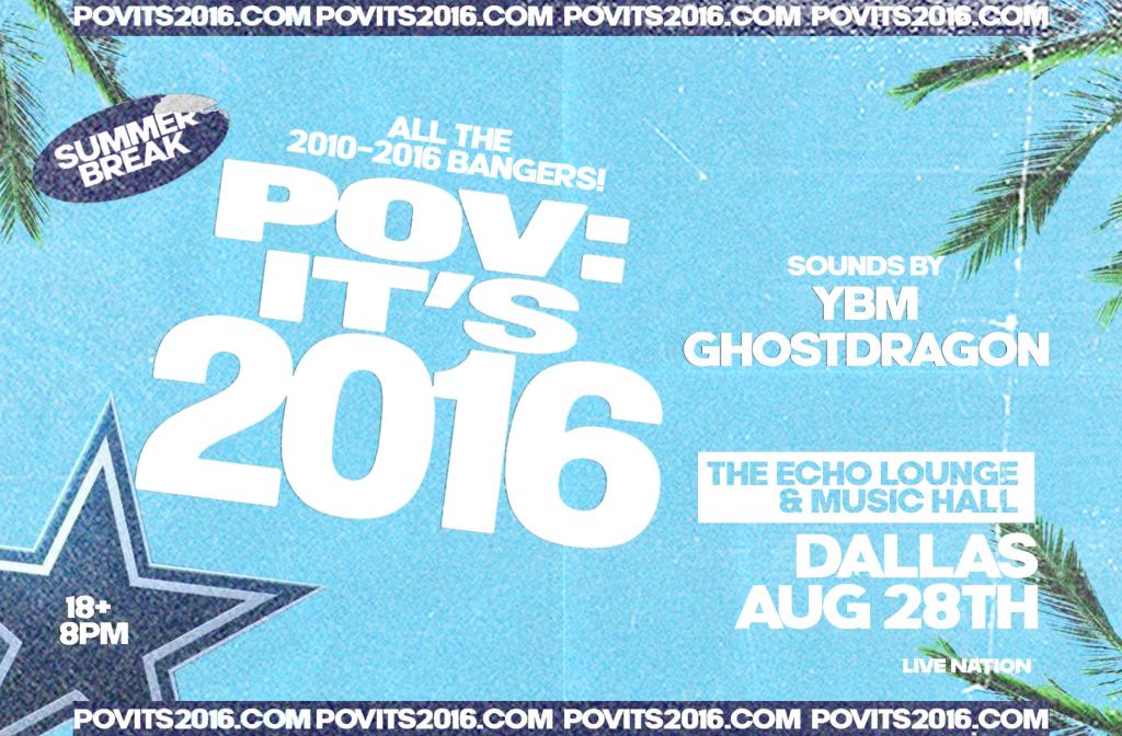 POV: It’s 2016 – 18+ Event