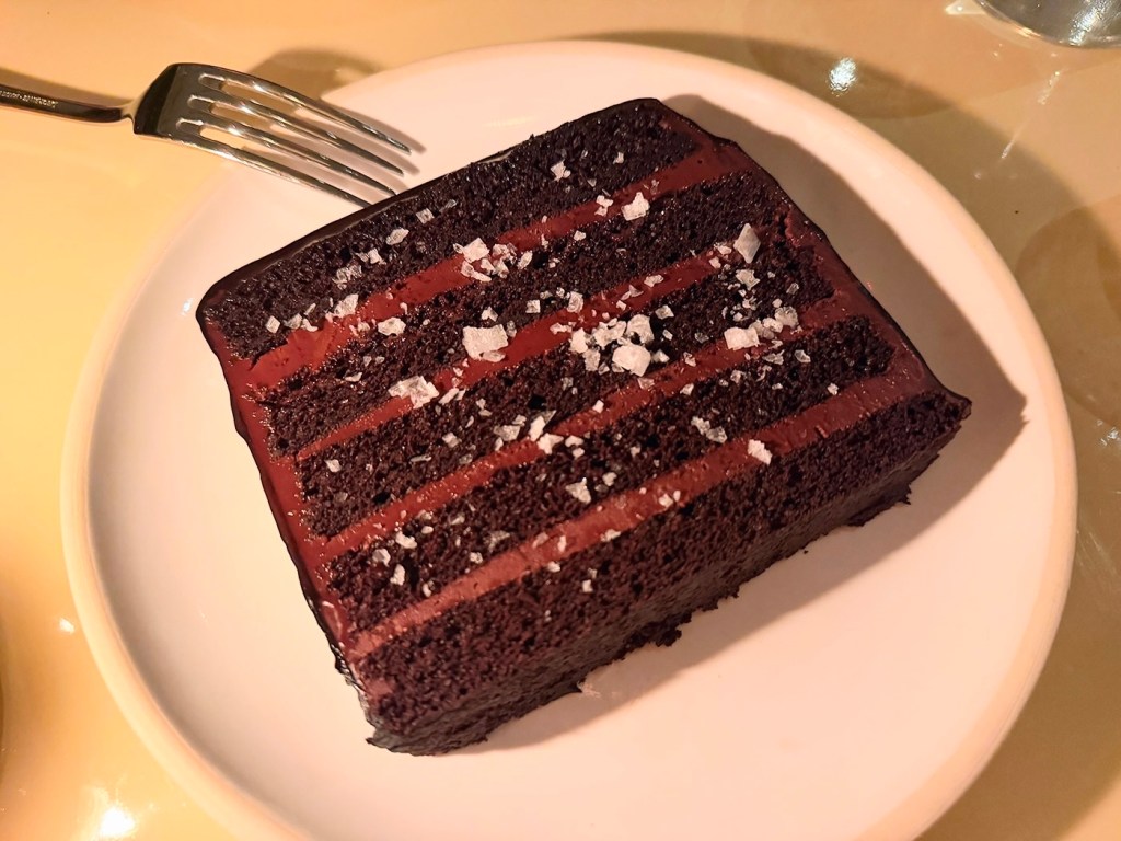 The Bruce, a decadent chocolate cake.
