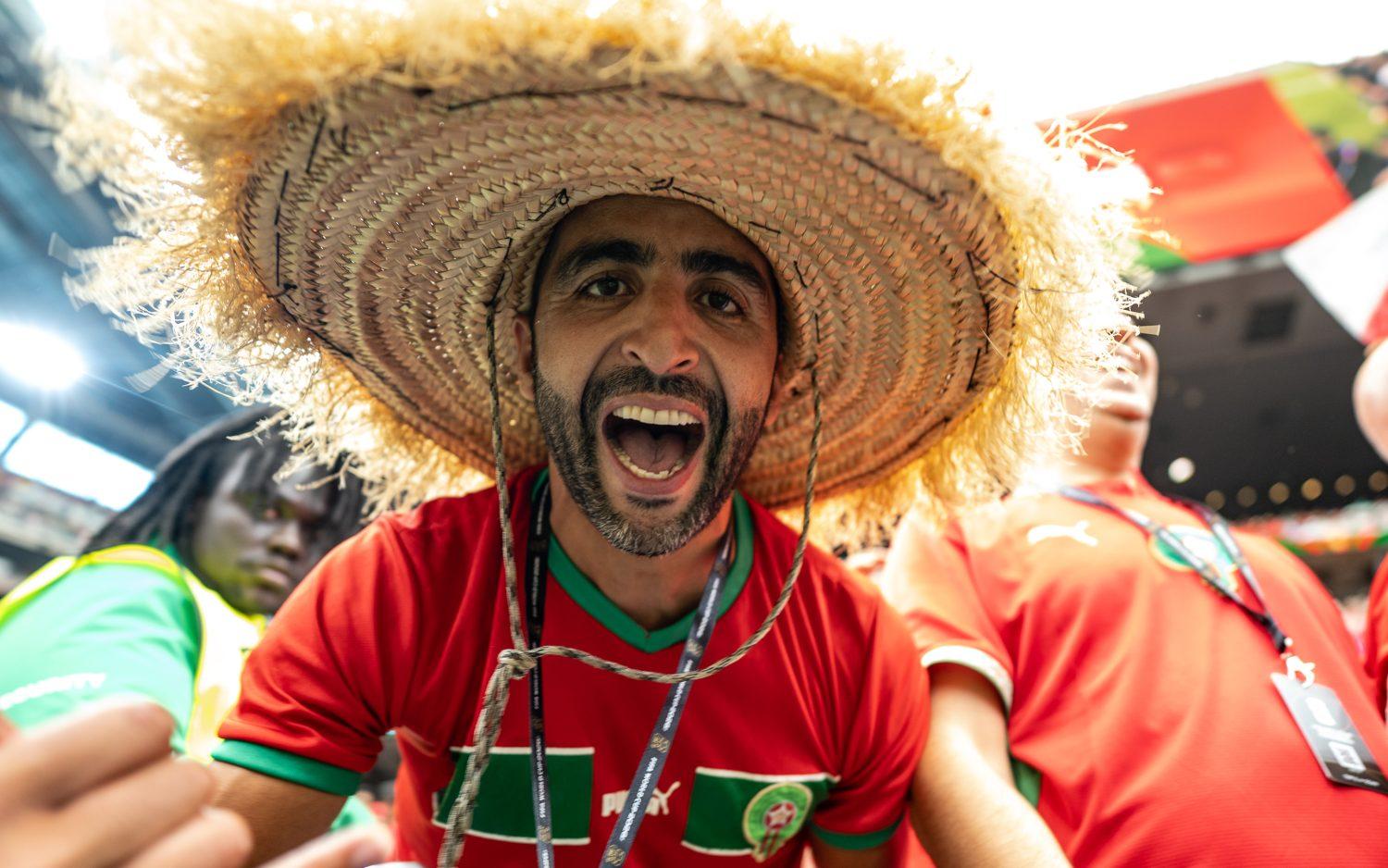 Morocco fan at world cup 20206 in Houston