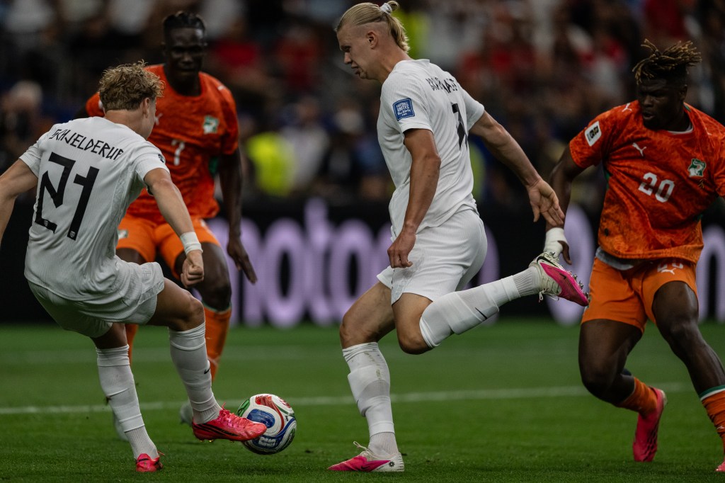 Erling Haaland of Norway plays in 2026 FIFA World Cup