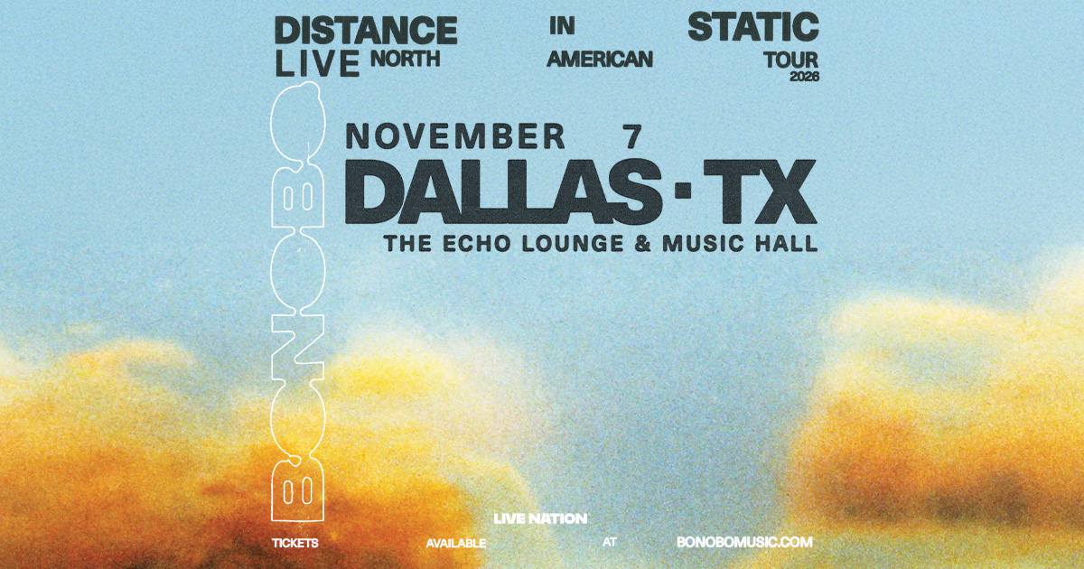 Win 2 tickets to Bonobo!