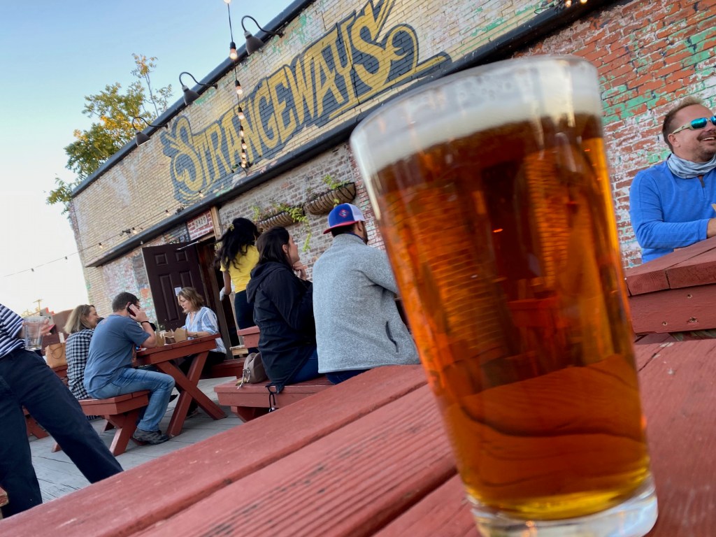 the patio at strangeways