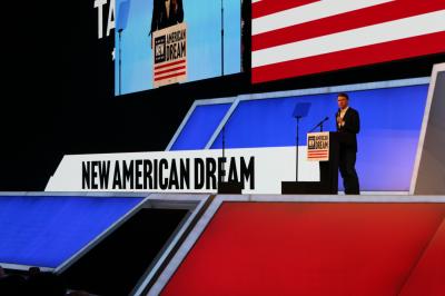 Talarico outlines 'New American Dram' in Arlington