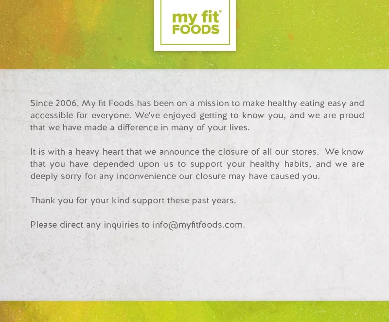 My Fit Foods Closes Abruptly, Shuttering All Eight DFW Locations