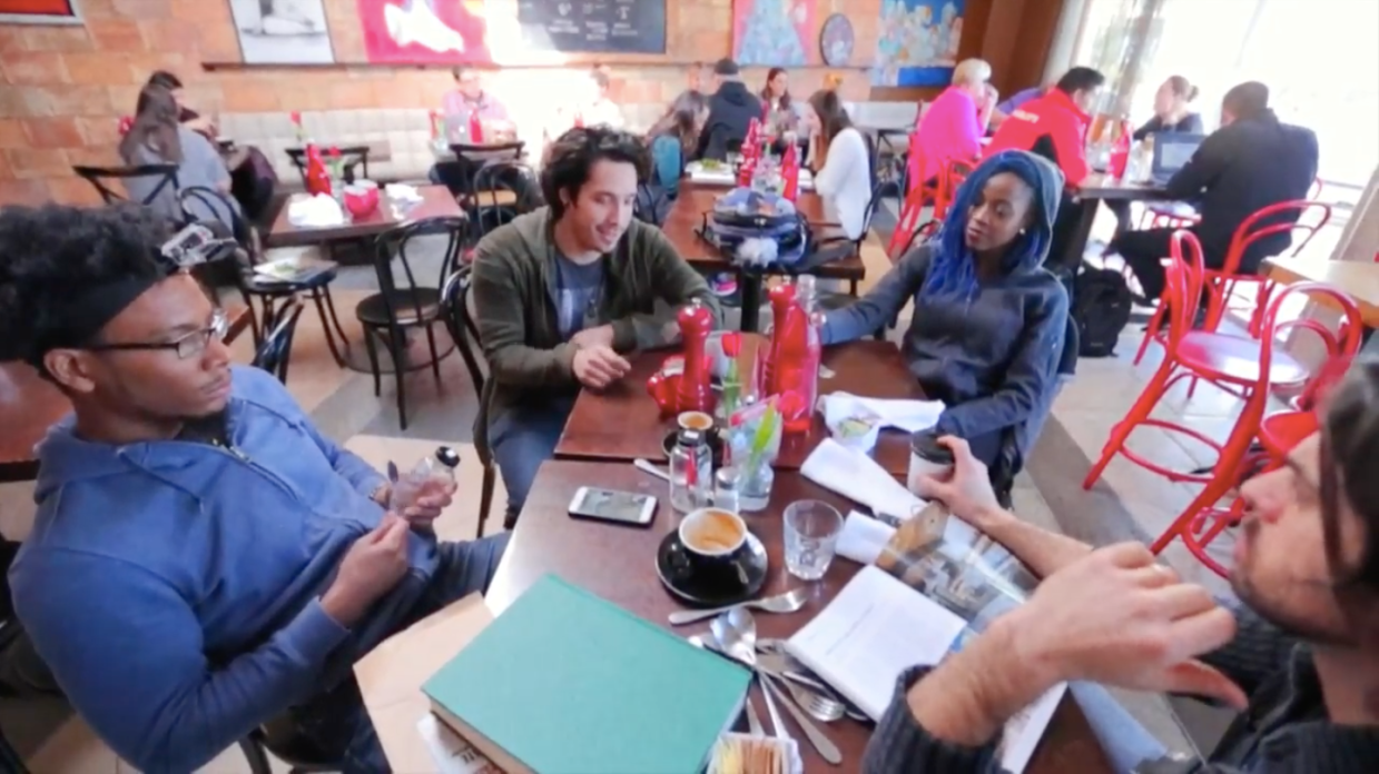 The <i>Stomp</i> Cast Visited Ascension Coffee and Made a Ruckus With Their Table Setting