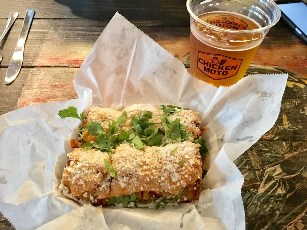 Korean Elotes? Sure, Why Not — At Chicken Moto, South Korea Meets Texas Flavor