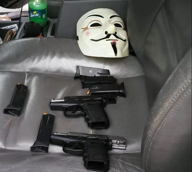 Man With Guns, Mask and Pot Arrested Outside DPD Southwest Division