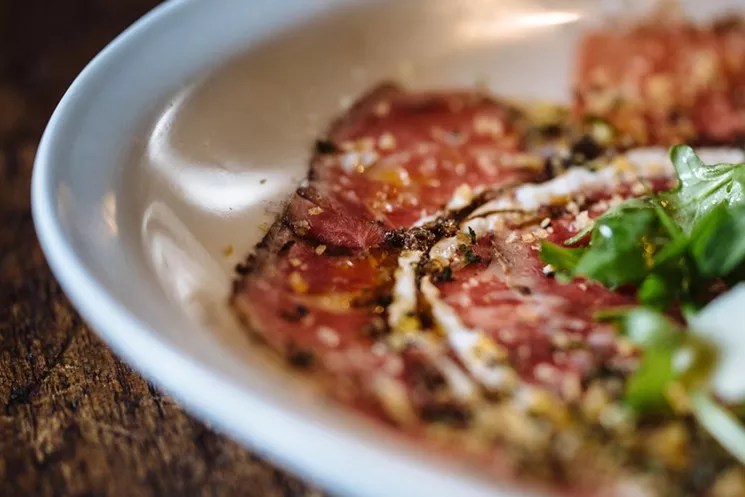 100 Favorite Dishes, No. 95: Carpaccio au Poivre at Town Hearth