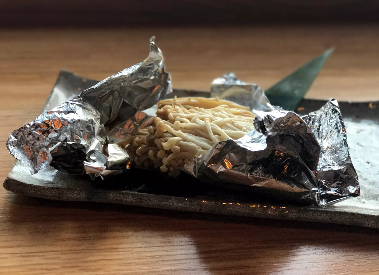 100 Favorite Dishes, No. 79: the Enoki Parcel at Tei-Tei Robata