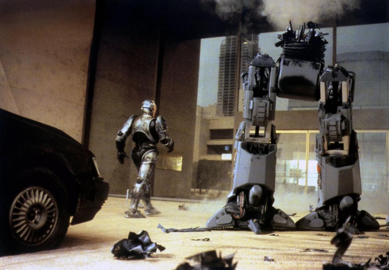 Robocop enters Dallas City Hall