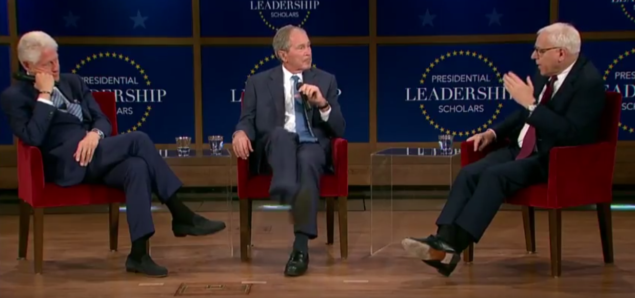 The 5 Best Moments from Bill Clinton and George W. Bush’s Conversation at the Bush Library