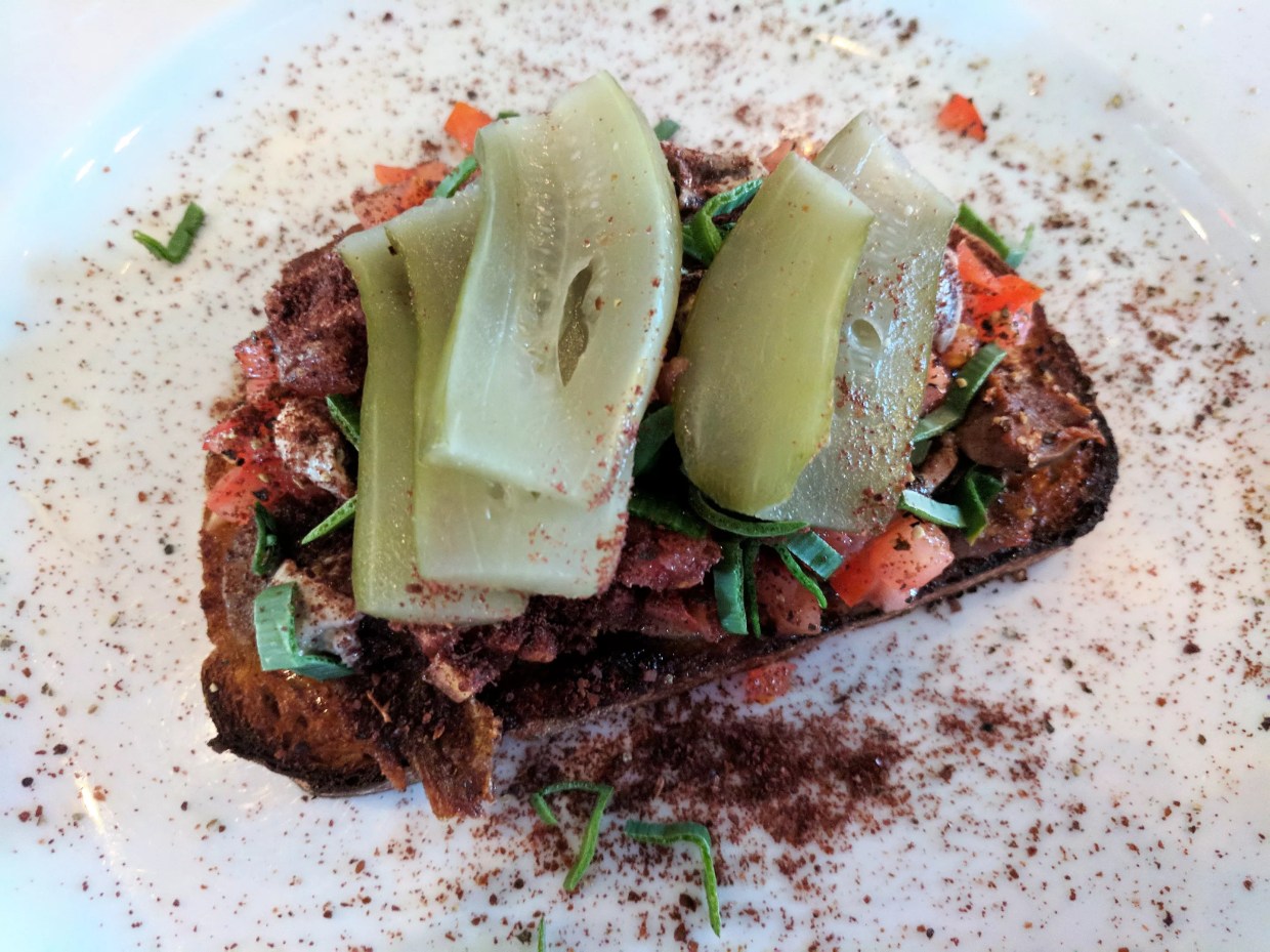 100 Favorite Dishes, No. 5: At Canary, Fancy Toast is Better with Lamb Tongue