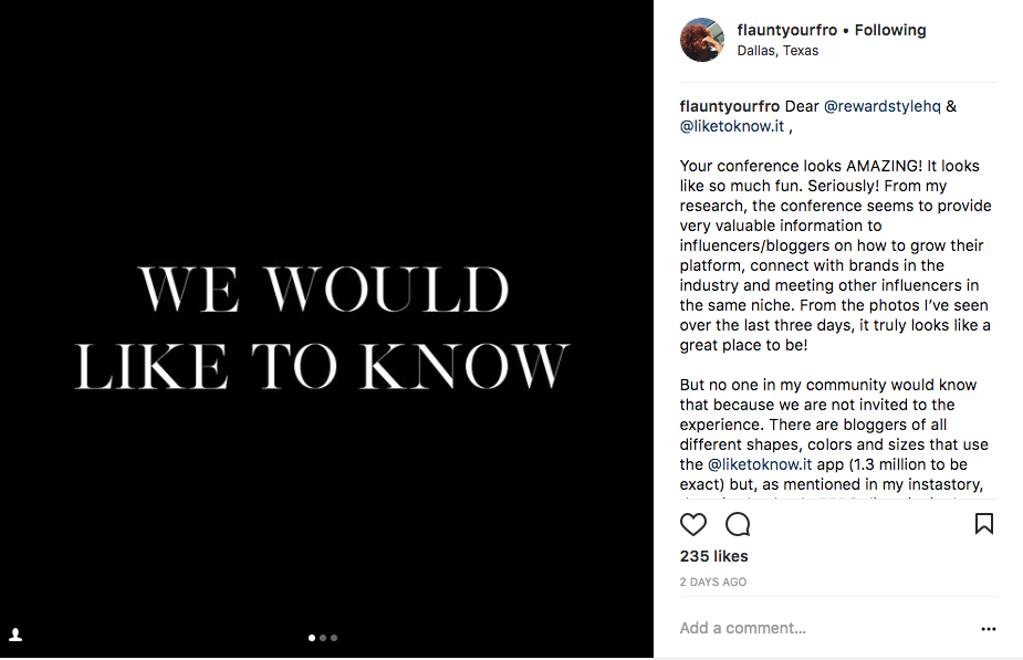 Some Bloggers and Photographers Think the National rewardStyle Conference Is Too White