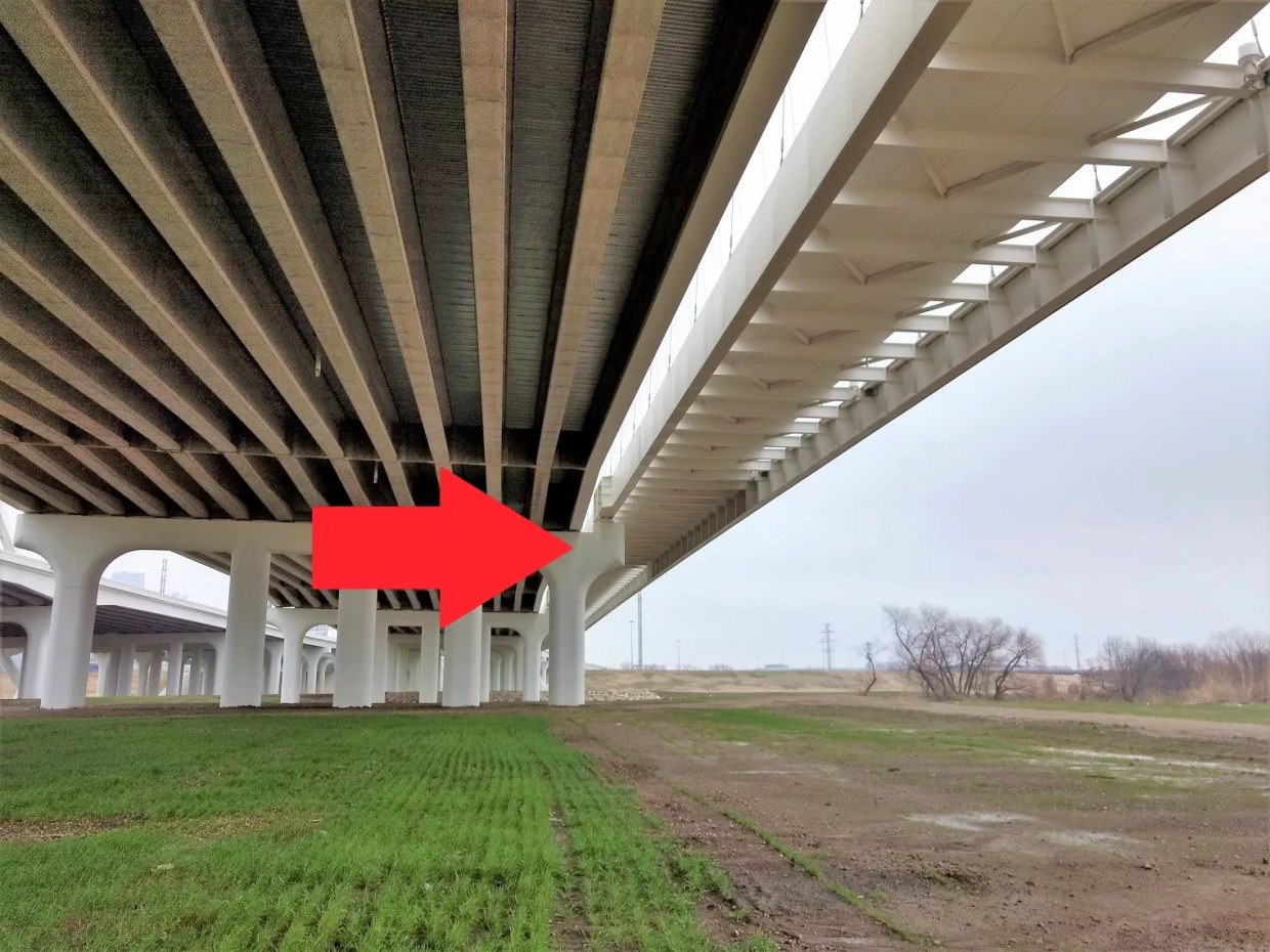 No, Really. Not Joking. Huge Arches on McDermott Bridge Are Fake. Go Figure.