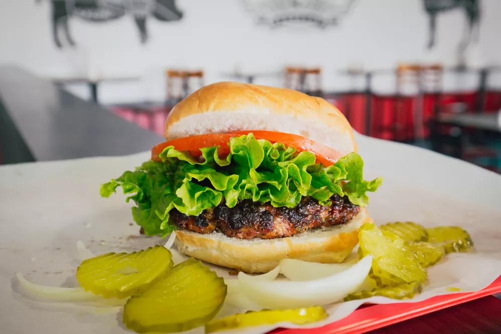 Eat This: The Brisket/Pork Cheeseburger at Bet the House BBQ