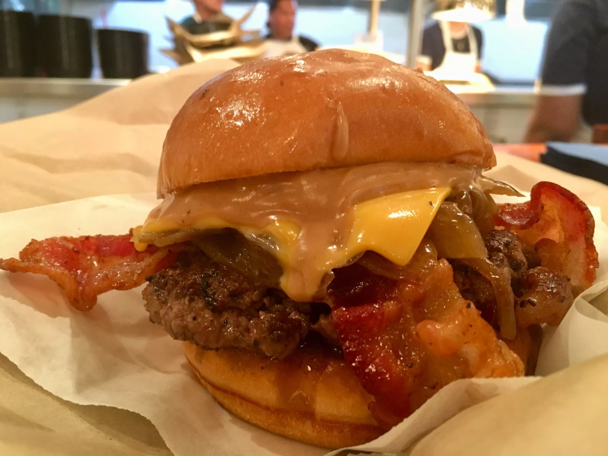 Bacon and Peanut Butter Converge on This Off-Site Kitchen Burger Masterpiece