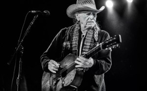 Willie Nelson performing live.