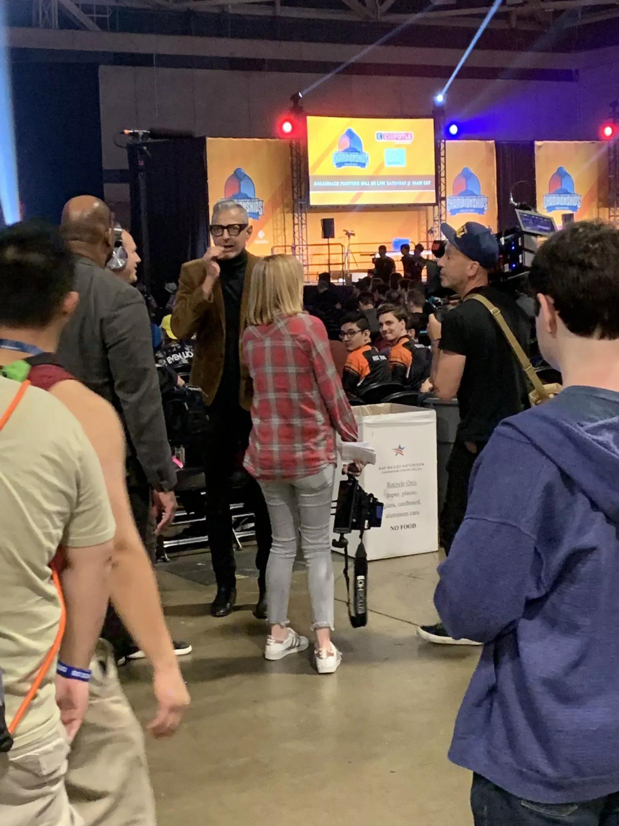 Yes, That’s Jeff Goldblum at DreamHack Esports Con Shooting Footage for His Latest Project