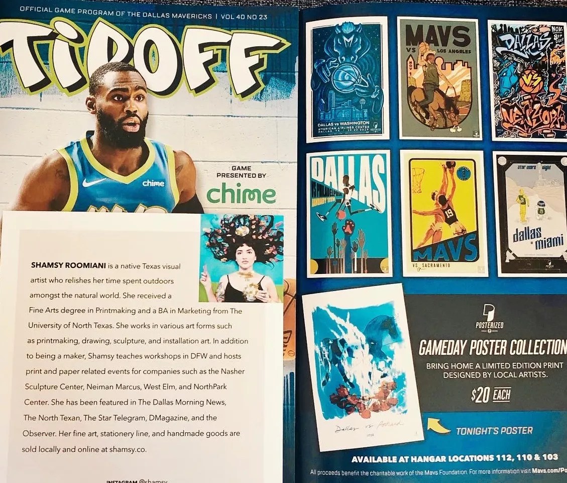 Local Artists Team Up with Dallas Mavericks for Poster Series