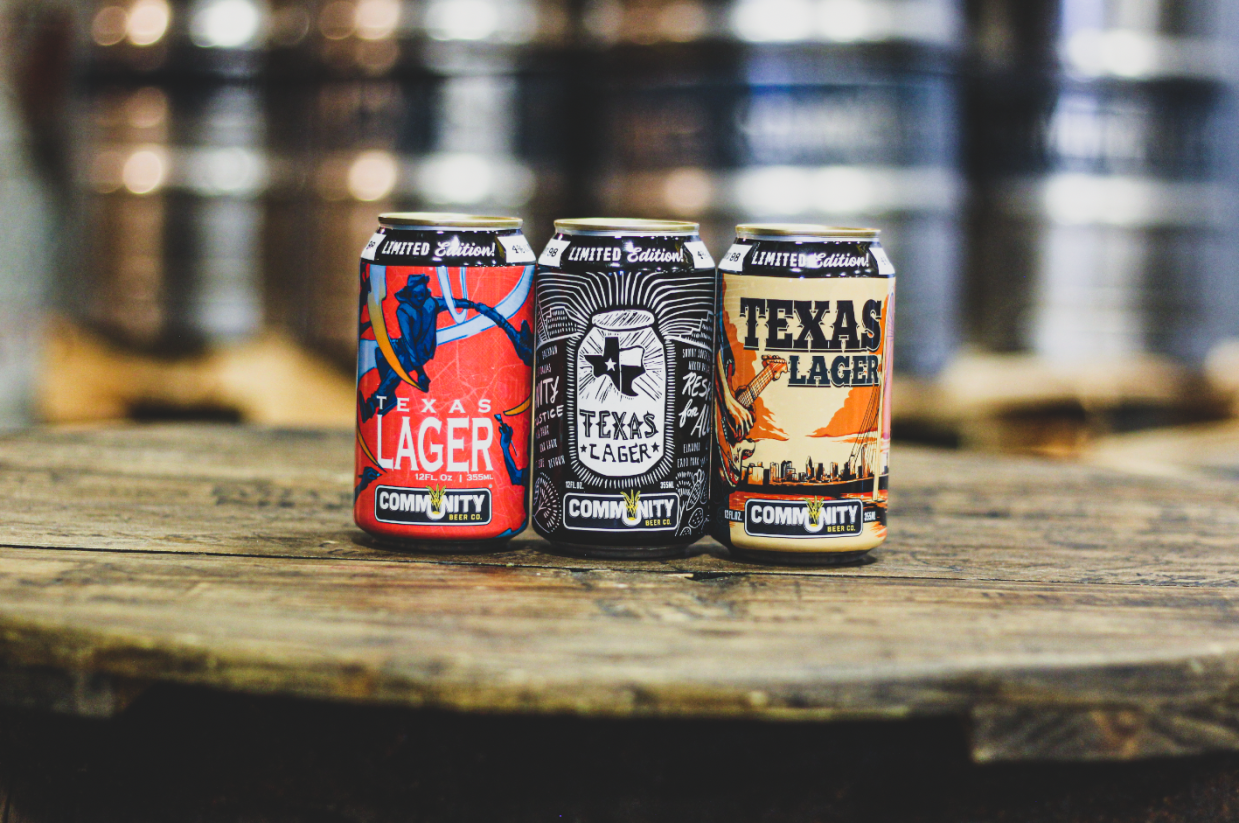 Community Beer Co. Celebrates Dallas Art Month With Cans Designed by Local Artist