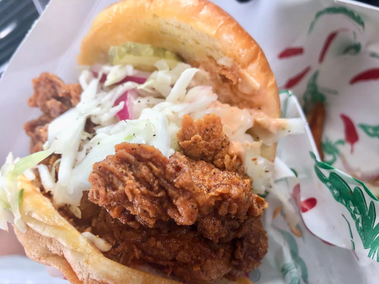 The Nashville Hot Chicken Sandwich Steals the Spotlight at Red Claws Crab Shack
