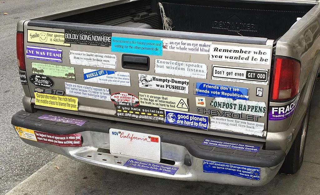North Texans Let Their Bumpers Do Their Politicking