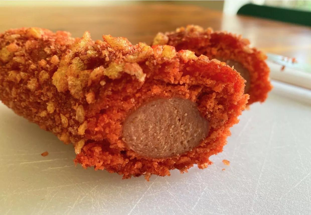 Flamin’ Hot Cheetos Corn Dogs and Beer Were Real Things. This Weekend: Bacon Corn Dogs