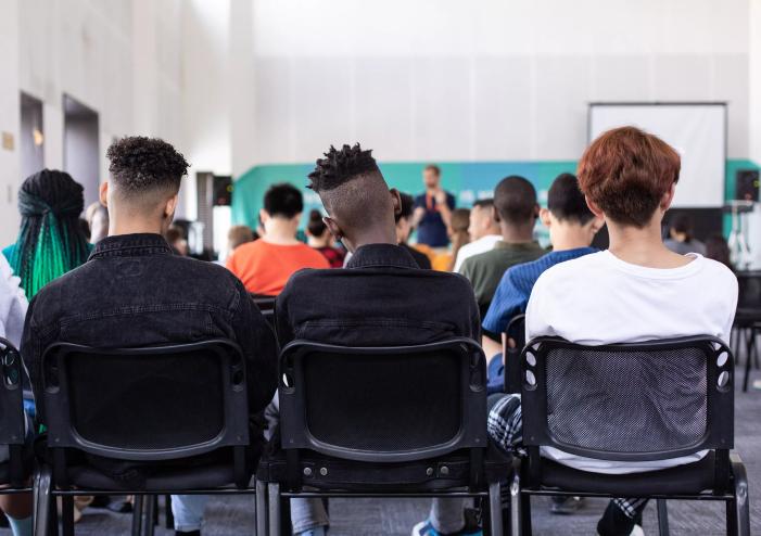 high school classroom