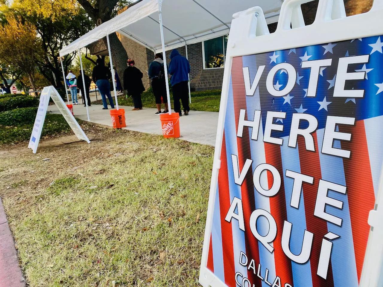 Texas election voting location