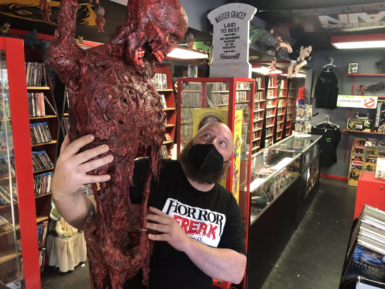 Every Day Is Halloween for the Owner of Horror Freak Horror Stuff Store