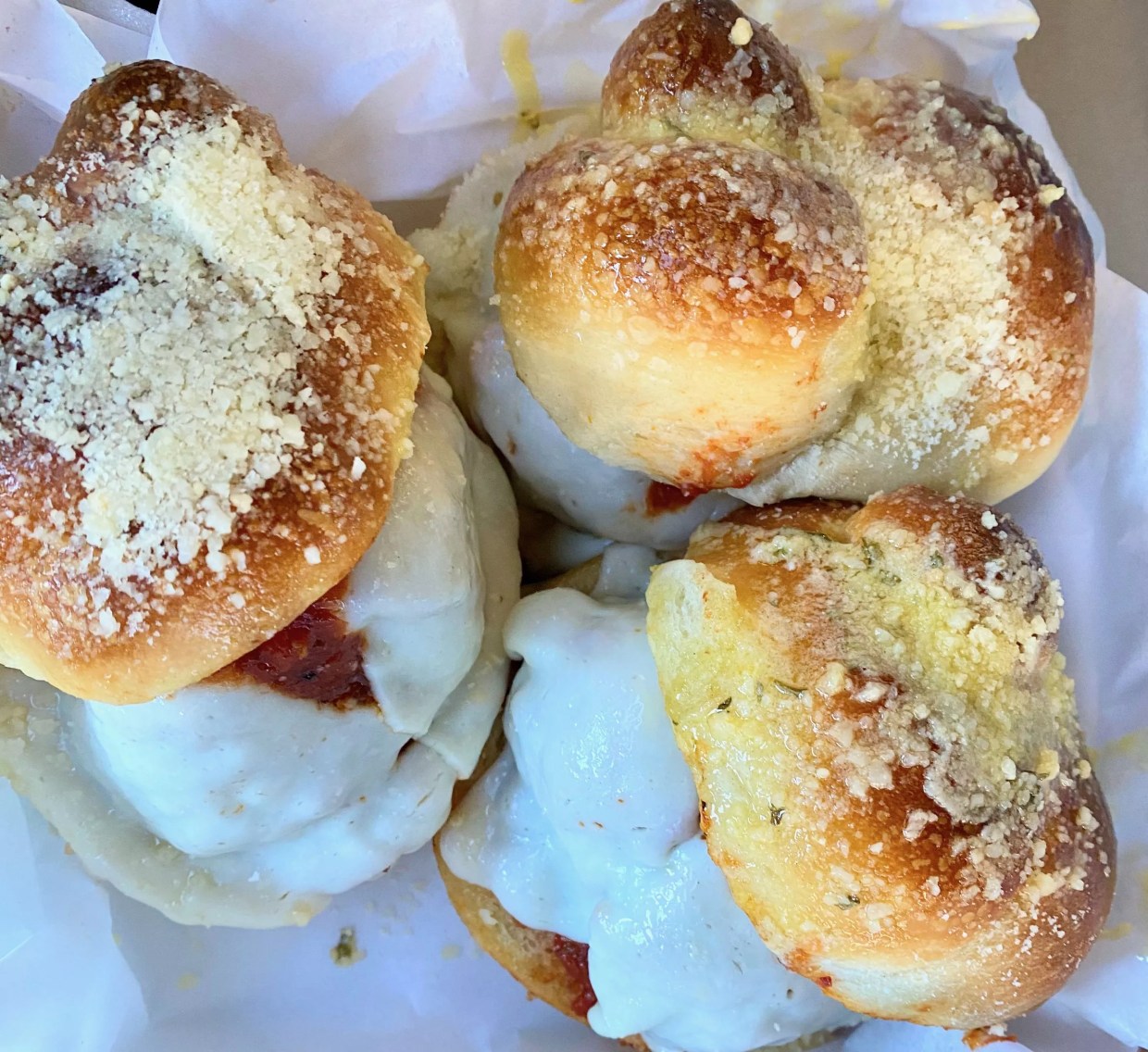 Meatball Sliders at Yonkers Pizza Co. Are Giant Orbs of Messy Happiness