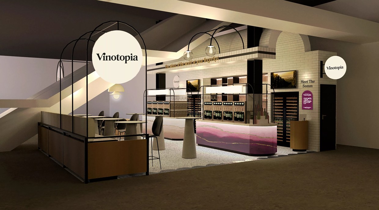 Vinotopia, a High-Tech Wine Bar and Retail Shop, Opens This Friday at Legacy Hall
