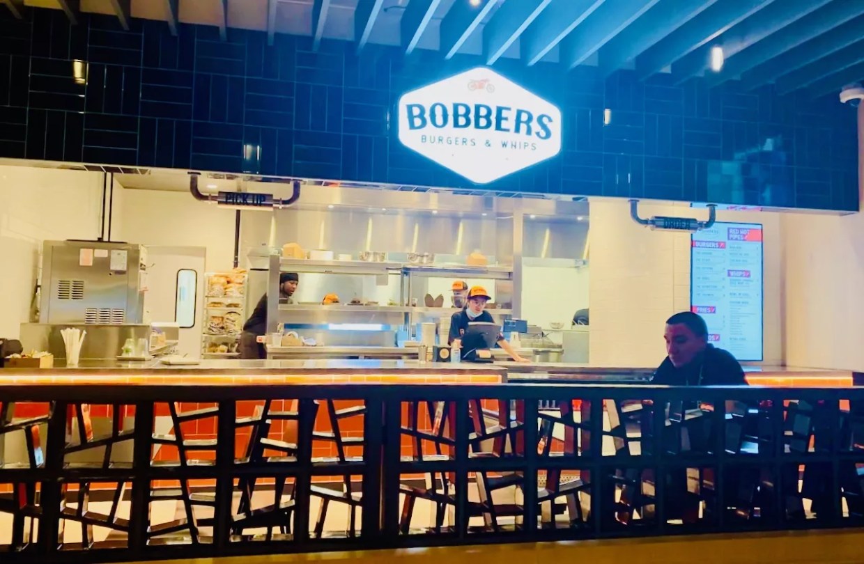 Bobbers Burgers and Whips Opens inside The Exchange at AT&T Discovery District