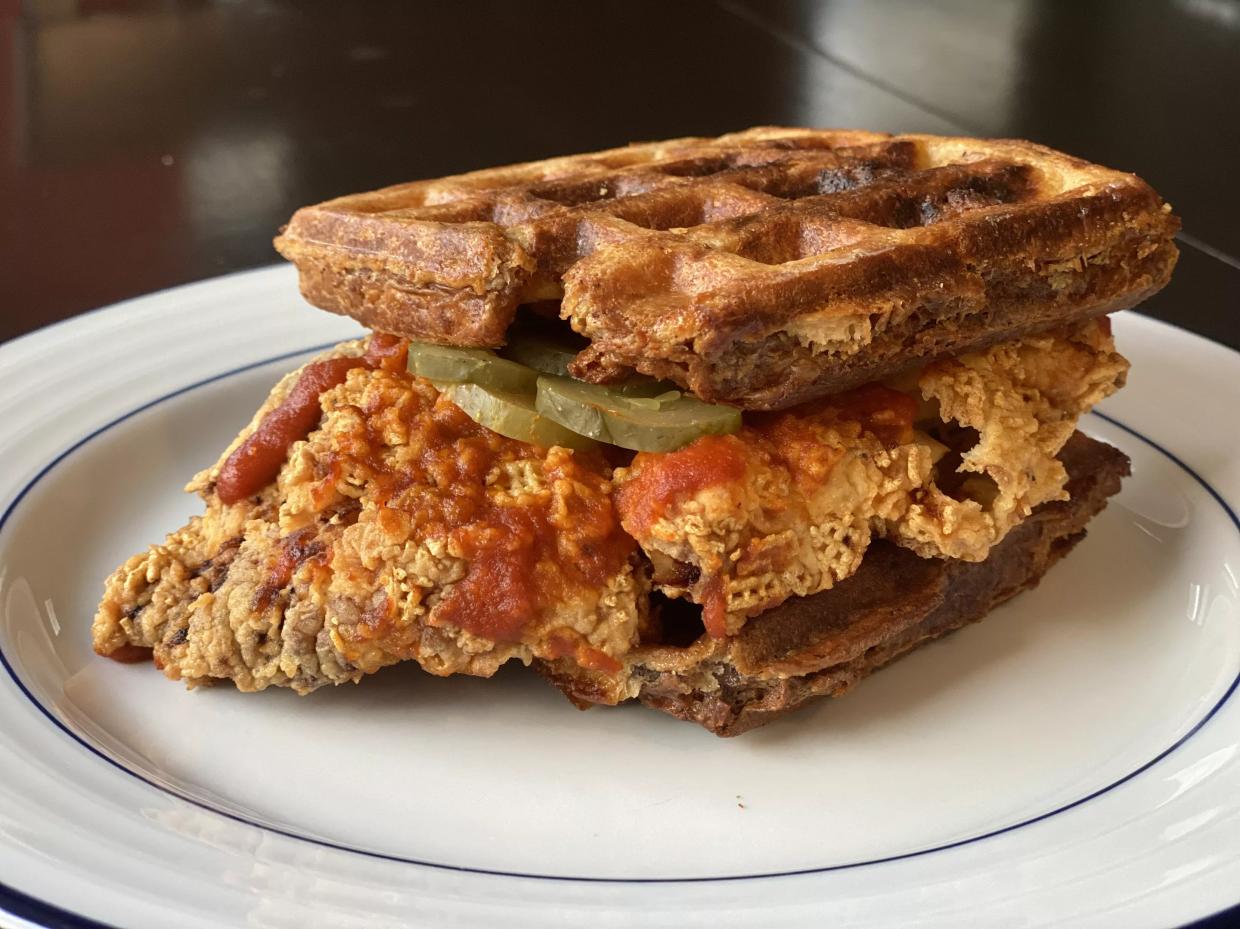 Eat This: Hot Chicken and Waffle Sandwich From La Casita Bakeshop