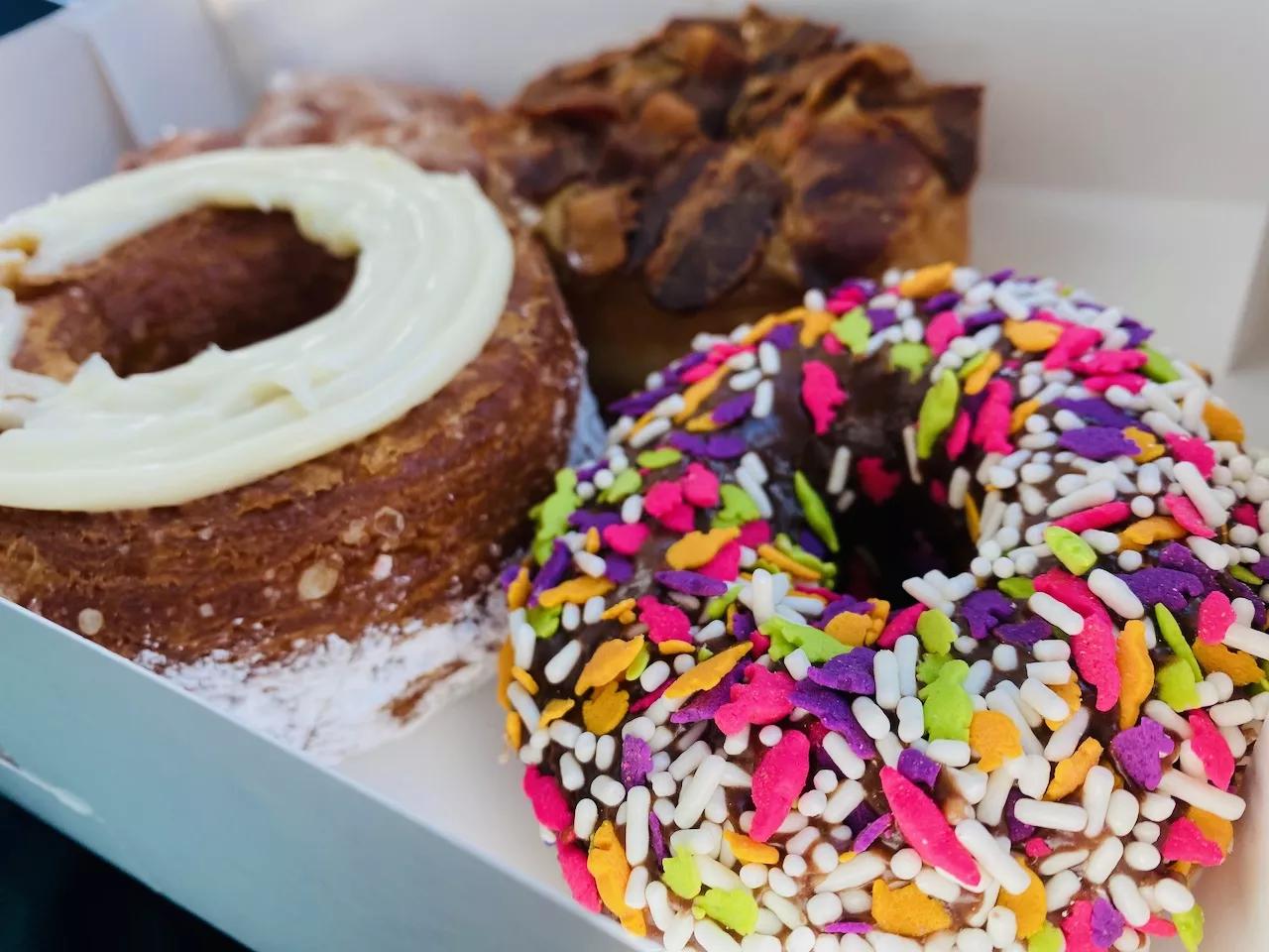 a box of doughnuts from Jarams