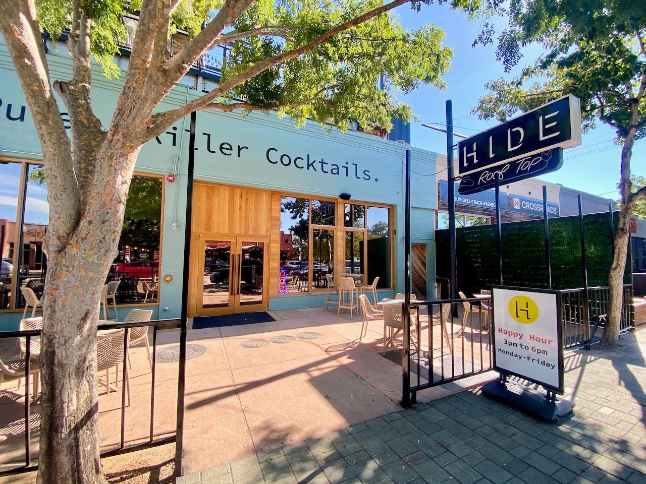 the front of HIDE on Lower Greenville.
