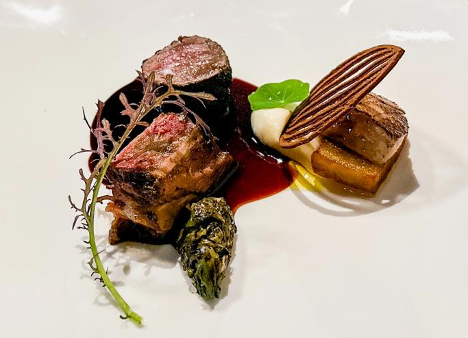Dry-aged elk and antelope rib pastrami from Carte Blanche.