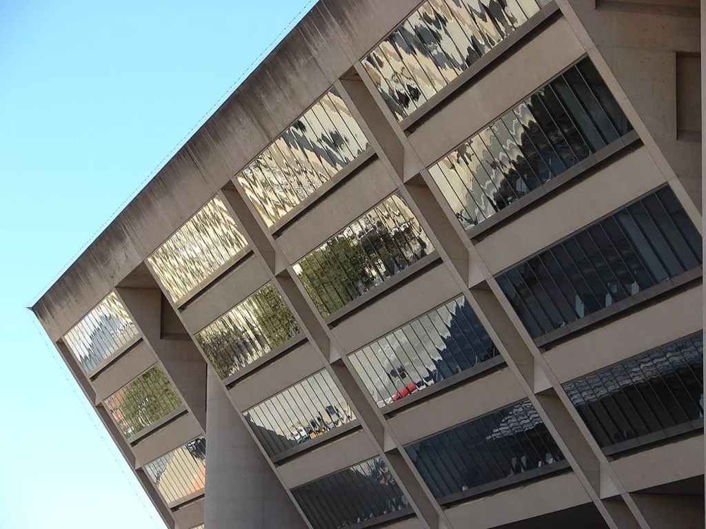 Dallas City Hall in downtown Dallas
