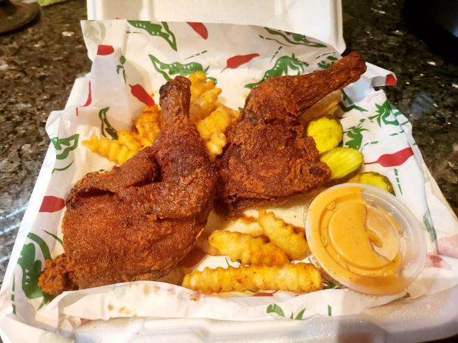 Fiery Hot Nashville Chicken chicken basket