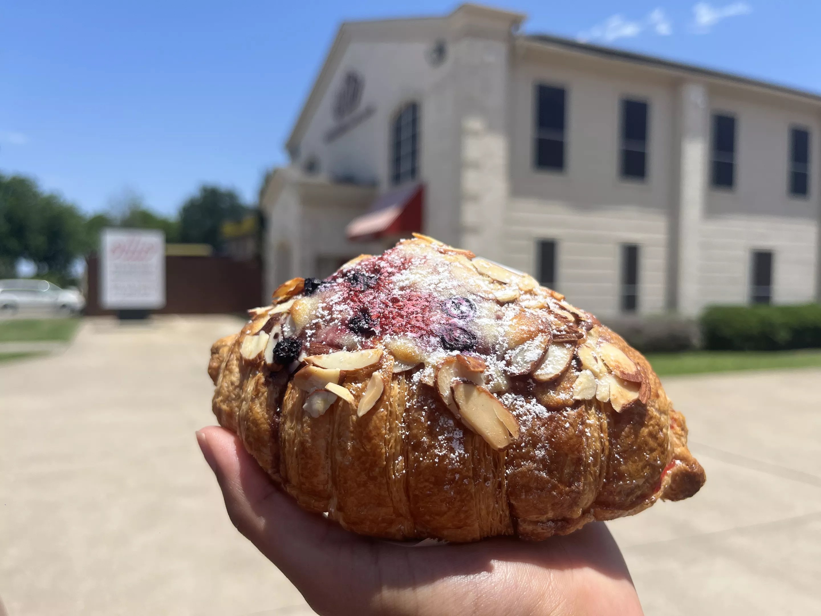 Berry almond croissant from Ollio