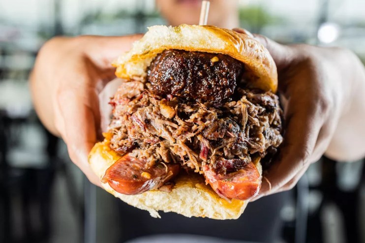 BBQ Snob sandwich at Heim.