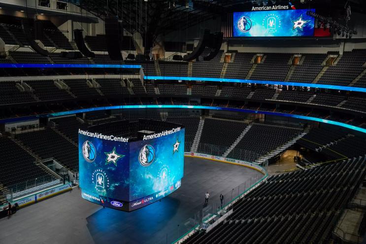 The American Airlines Center arena in Dallas, where the Phoenix Suns recently played the Dallas Mavericks.