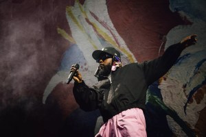 Kendrick Lamar performs in Dallas.