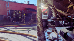 fire damage at baby back shak dallas