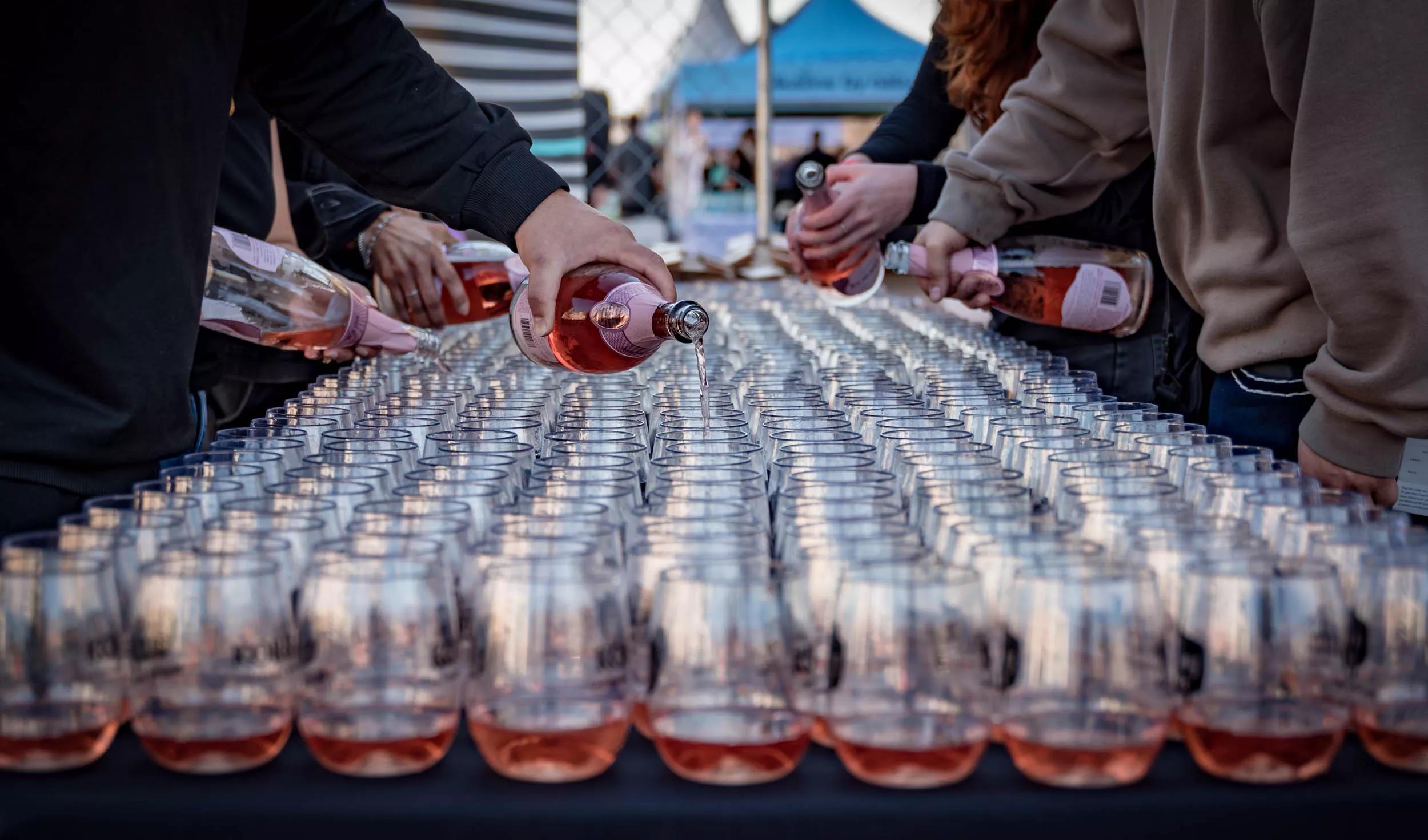 Glasses of Champagne at Dallas Observer's Morning After Brunch.