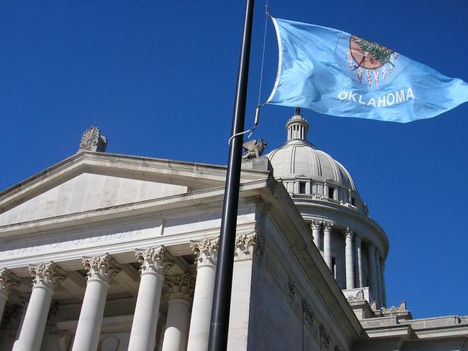 Oklahoma capitol in Oklahoma City, OK.